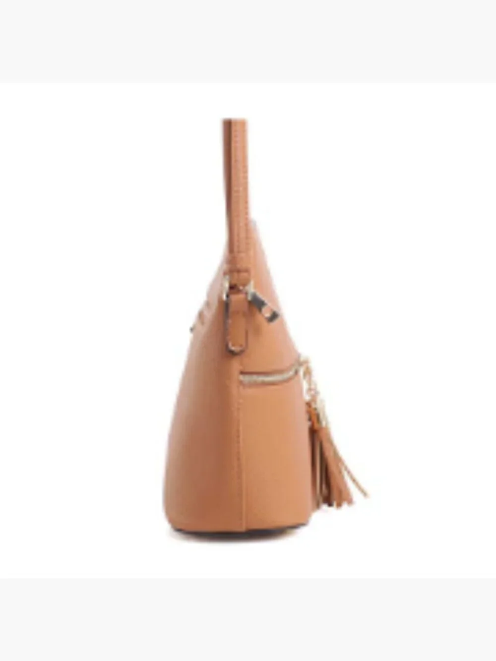 SG SUGU Lightweight Medium Dome Crossbody Bag with Tassel, Zipper Pockets,